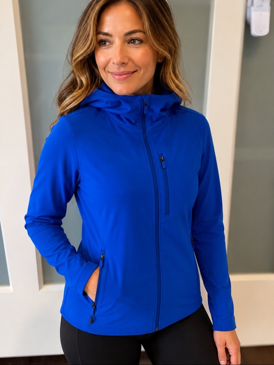 lululemon athletica Jackets & Blazers - lululemon athletica Royal Blue Hooded Jacket